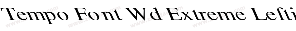 Tempo Font Wd Extreme Lefti字体转换